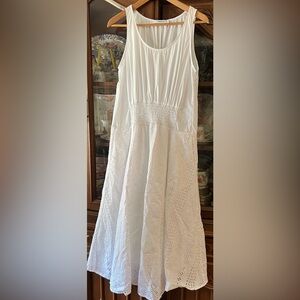 Thakoon Trapeze Eyelet Lace Combo White Dress Size 2